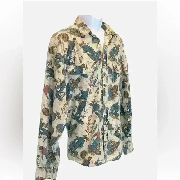 Vintage Rare Levi Cotton button down - Picture 2 of 7